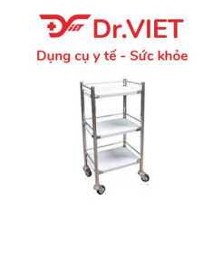 Xe Đẩy Inox 3 Tầng DCG-43 – Giải Pháp Vận Chuyển Nhỏ Gọn, Tiện Dụng Cho Mọi Không Gian