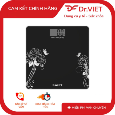 Cân sức khỏe điện tử B.Well Swiss PRO-165 sử dụng hệ thống 4 cảm biến cho độ chính xác cao. Tối đa 180kg. Đồng thời cho phép hiện thị những thay đổi nhỏ cỡ 100g. Mặt cân bằng kính 6mm với hoạ tiết bắt mắt.