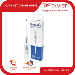 Mua nhiệt kế điện tử chính hãng ProCheck MT16F1 – Đo nhanh, sai số thấp, an toàn cho trẻ em và người lớn. Bảo hành chính hãng, giá tốt, giao hàng toàn quốc.