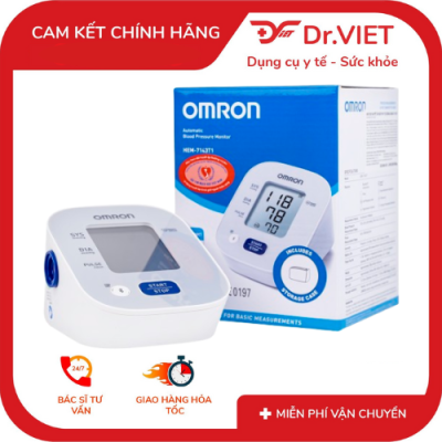 Máy đo huyết áp bắp tay tự động Omron HEM-7143T1 – Công nghệ IntelliSense hiện đại, đo chính xác, dễ dùng. Giải pháp bảo vệ sức khỏe tim mạch tại nhà.