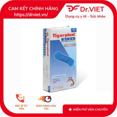 Băng keo cá nhân kim loại TigerPlast Blue