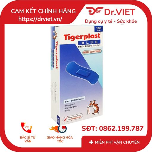 Băng keo cá nhân TigerPlast Blue