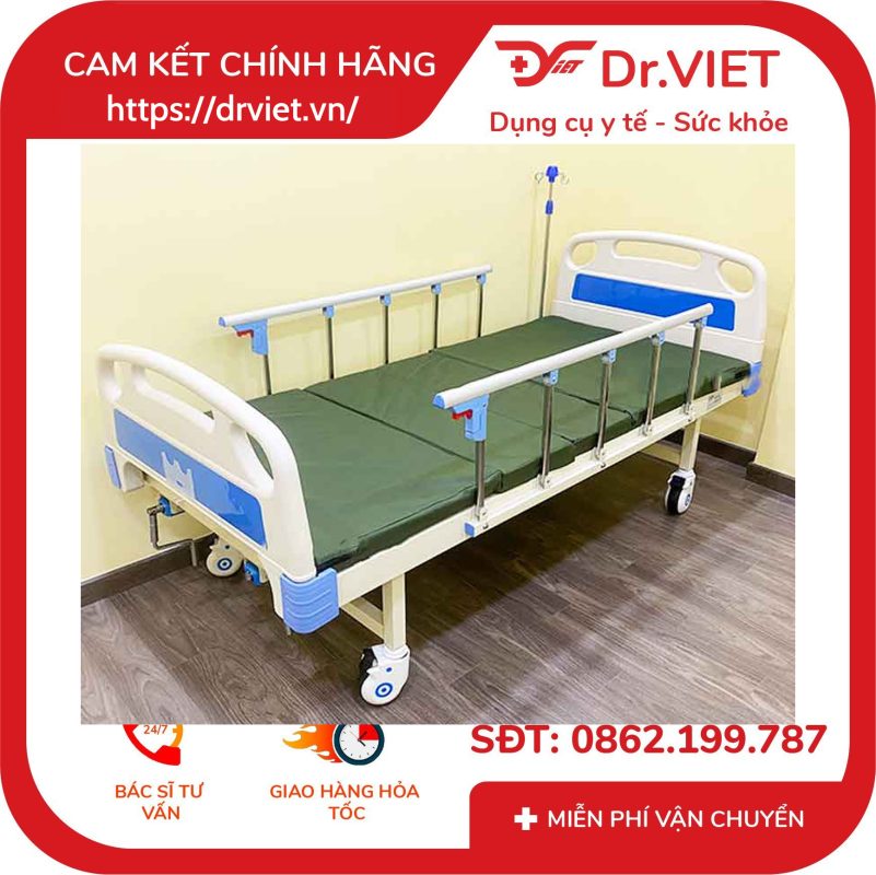Giường Bệnh Nhân 1 Tay Quay Lucass GB-1