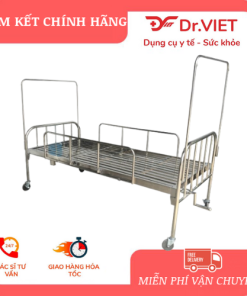 Khám phá giường inox chắc chắn 1,2 mét vạc hộp kín, 1 tay quay, có thanh chắn & bánh xe. Nhiều lựa chọn: có bô hoặc không bô, phù hợp bệnh viện & gia đình. Bền bỉ, dễ vệ sinh, giá tốt.