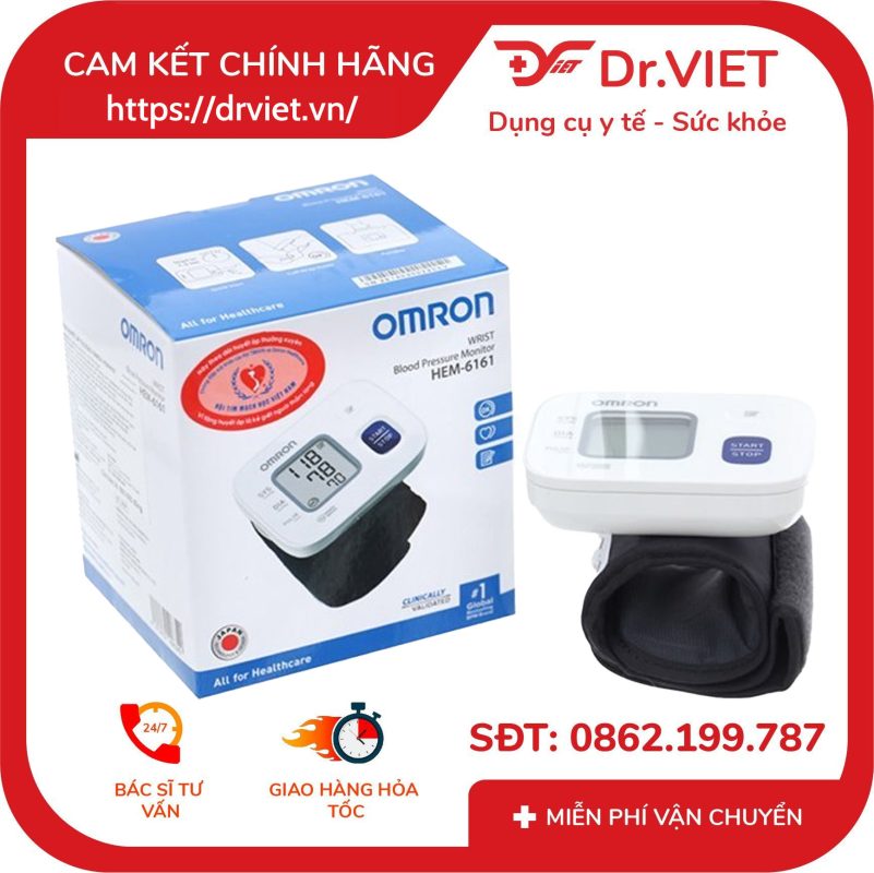 Máy đo huyết áp cổ tay Omron HEM-6181