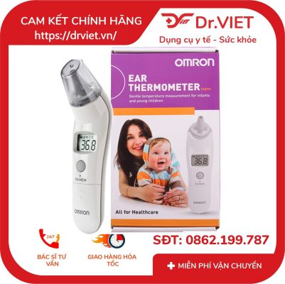 Nhiệt kế đo tai Omron TH839S chính hãng