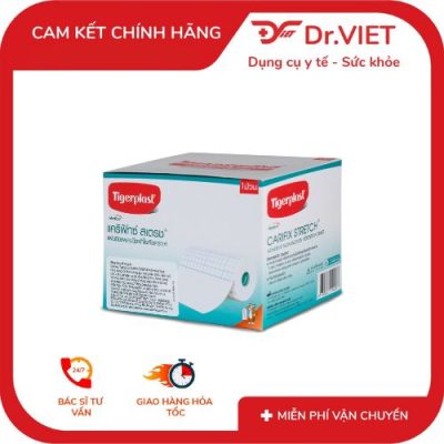 Băng keo co giãn Carifix Stretch (10cmx10m) siêu đàn hồi, dính chắc, bảo vệ vết thương và cố định băng gạc hiệu quả cho y tế, thể thao, cứu thương, tiện dụng khi di chuyển và đảm bảo an toàn tối đa trong mọi điều kiện khác nhau, phù hợp mọi nhu cầu sử dụng thêm! 3 Băng keo co giãn Carifix Stretch (10cmx10m)