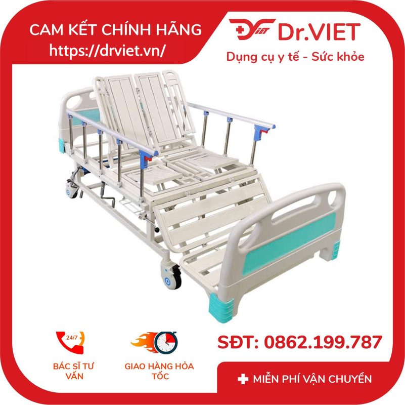 Giường bệnh đa năng cơ 5 tay quay Humed HM-C5