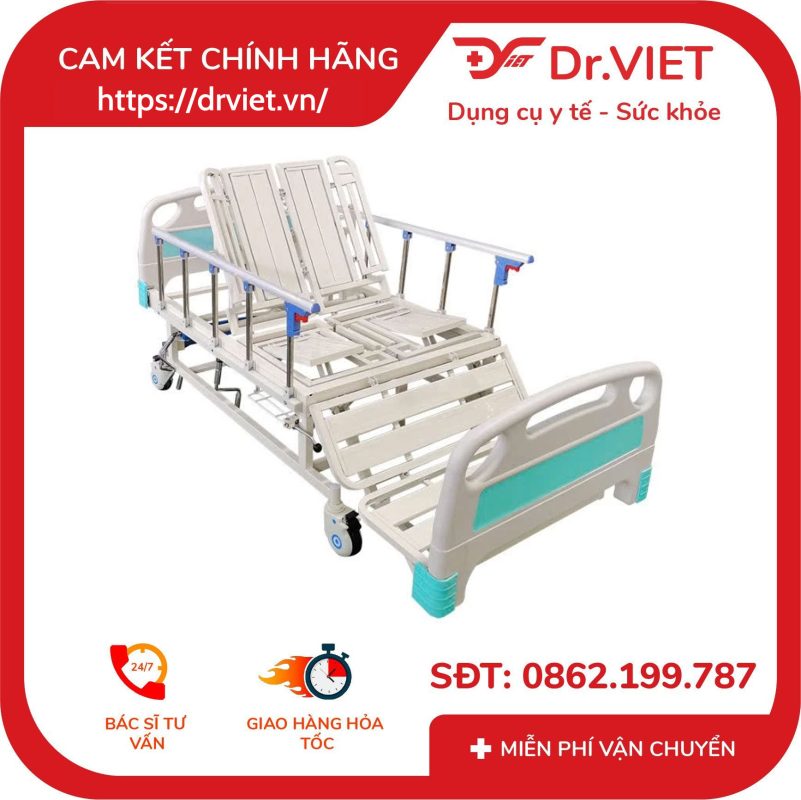 Giường bệnh nhân đa năng 4 tay quay Humed HM-C4