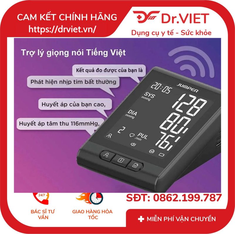 Máy đo huyết áp bắp tay Bluetooth Jumper JPD-HAA11