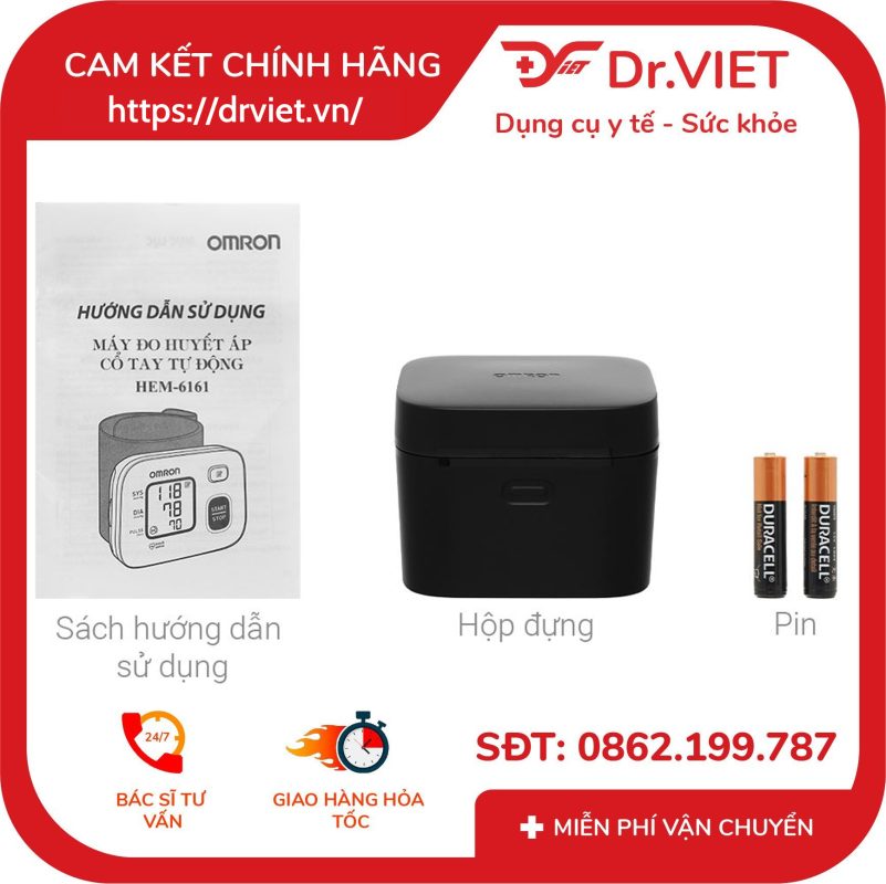 Máy đo huyết áp cổ tay Omron HEM 6161