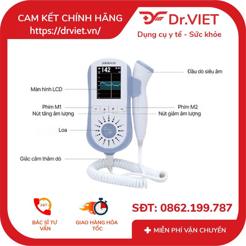 Máy đo tim thai Jumper JPD-100E