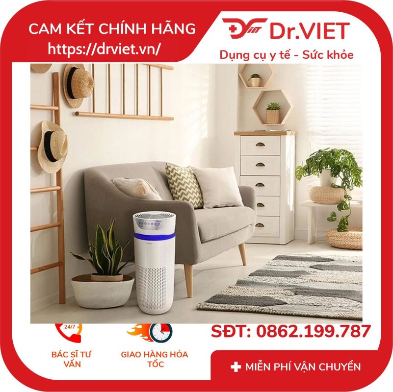 Máy lọc không khí TotalClean Deluxe UV 5-in-1 cho phòng lớn Homedics AP-T45