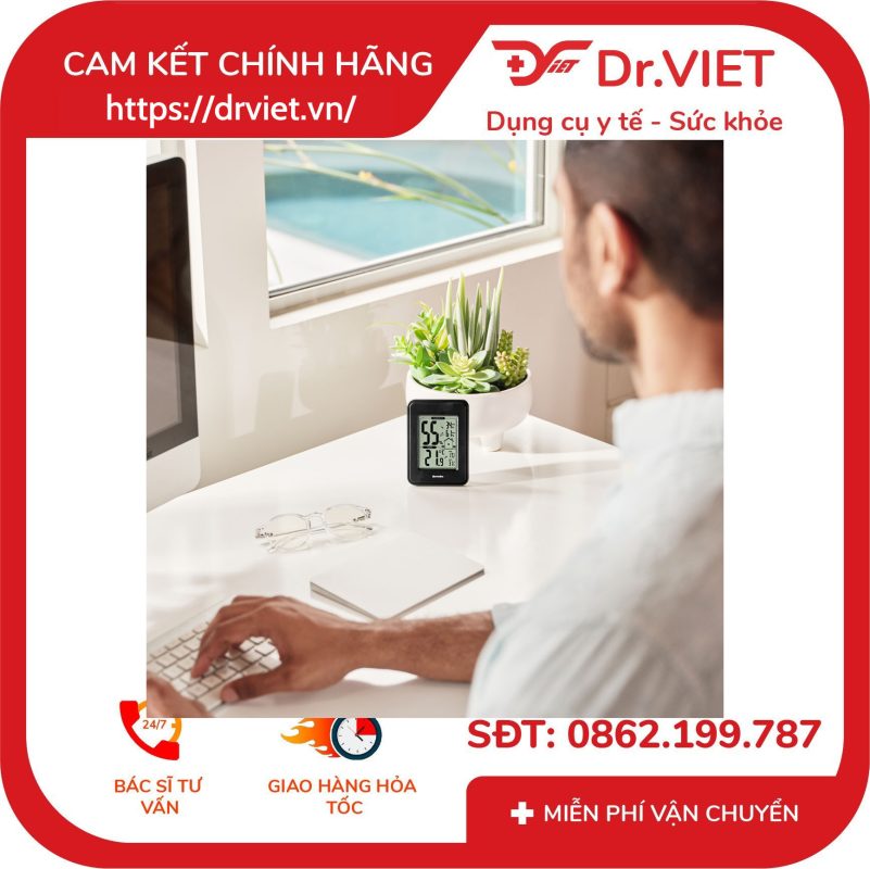Nhiệt ẩm kế điện tử Homedics UHE-HM100