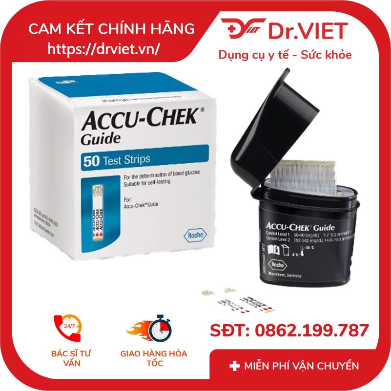 Que thử đường huyết Accu Chek Guide