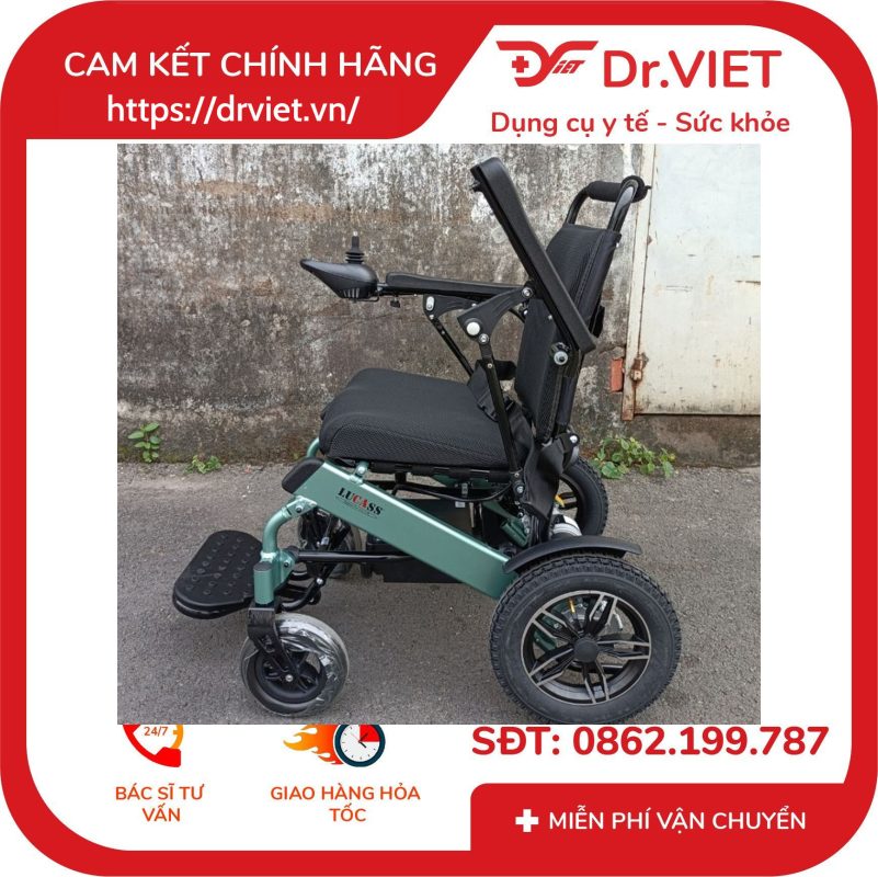 Xe Lăn Điện Gấp Gọn Lucass XE-612L