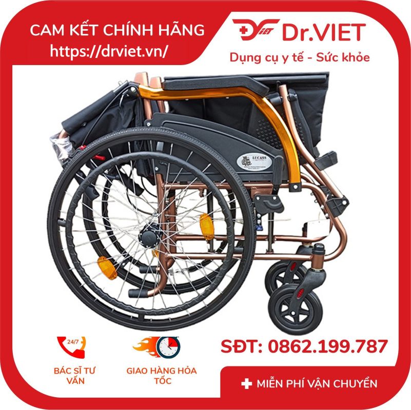 Xe Lăn Nhôm Du Lịch Lucass X-65