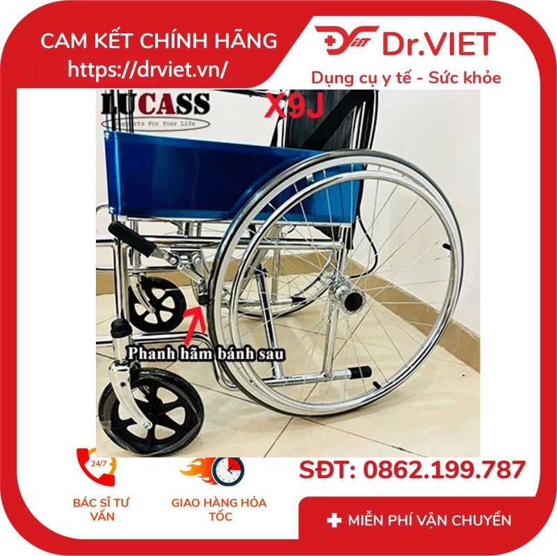 Xe Lăn Tay Tiêu Chuẩn Lucass X9J