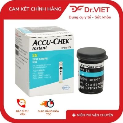 Que thử đường huyết Accu-Chek Instant 25