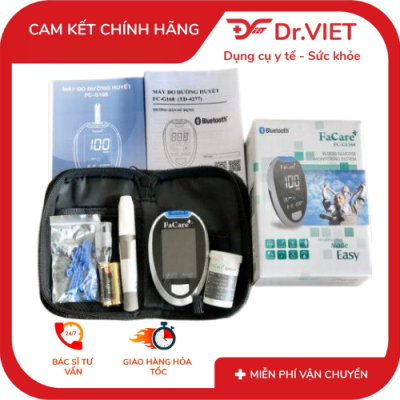 Combo máy đo đường huyết + que thử đường huyết FaCare FC-G168