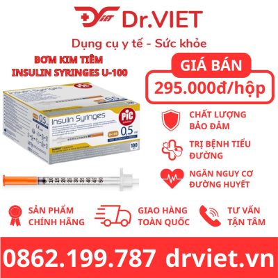 Bơm kim tiêm Insulin Syringes U-100
