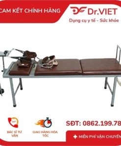 Giường kéo cột sống 3 khúc sắt sơn