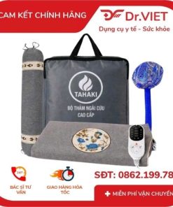 Bộ thảm ngải cứu Tahaki (thảm + gối + đấm lưng) 0,6x1.5m