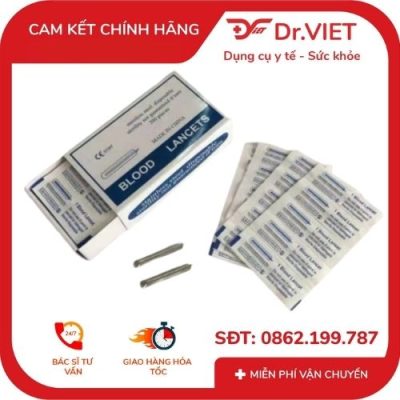 Kim Lancet chích mụn Lugmed 1 hộp 200 kim
