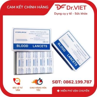 Kim Lancet chích mụn Lugmed 1 hộp 200 kim