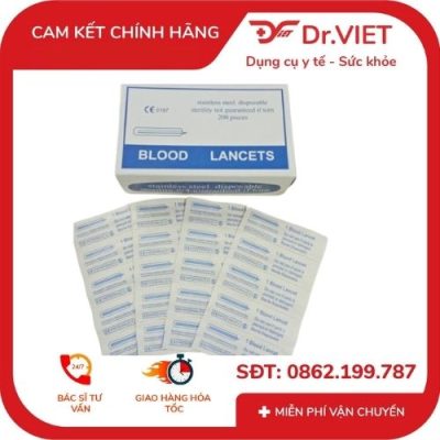 Kim Lancet chích mụn Lugmed 1 hộp 200 kim