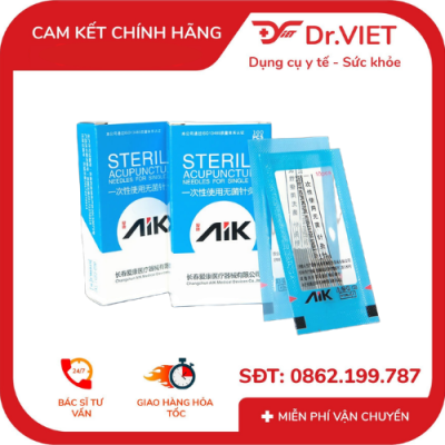 kim châm cứu tiệt trùng aik đủ size 1-2-3-4-5-6-7 11 Kim châm cứu tiệt trùng AIK
