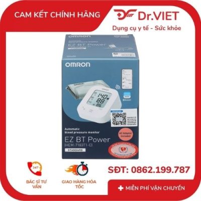 MÁY ĐO HUYẾT ÁP OMRON HEM-7183T1_EZ BT