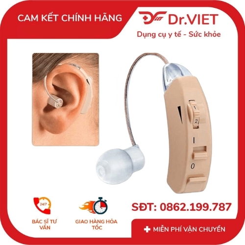 Máy trợ thính Alkato Không Dây JH-125 Máy trợ thính Alkato JH-125 đeo sau tai cho người lớn tuổi