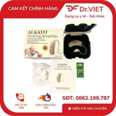 máy trợ thính alkato không dây jh-125 – giải pháp trợ thính gọn nhẹ, dễ dùng cho người lớn tuổi 5 Trọn bộ máy trợ thính cho người già gồm hộp đựng, 3 nút tai và 2 pin LR754