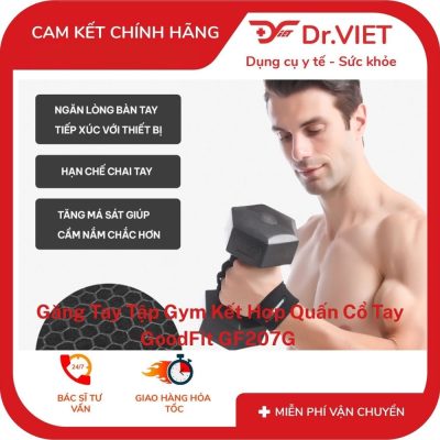 Găng Tay Kết Hợp Quấn Cổ Tay GoodFit GF207G
