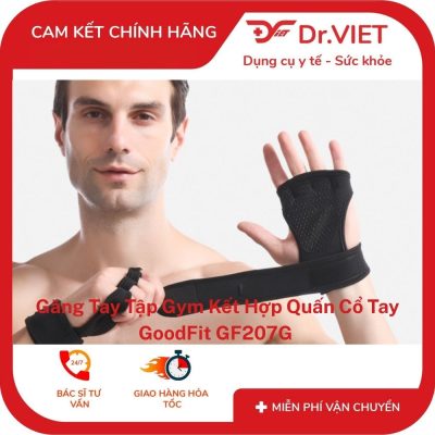 Găng Tay Kết Hợp Quấn Cổ Tay GoodFit GF207G