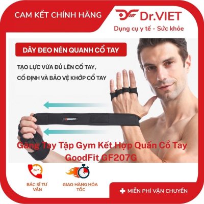 Găng Tay Kết Hợp Quấn Cổ Tay GoodFit GF207G