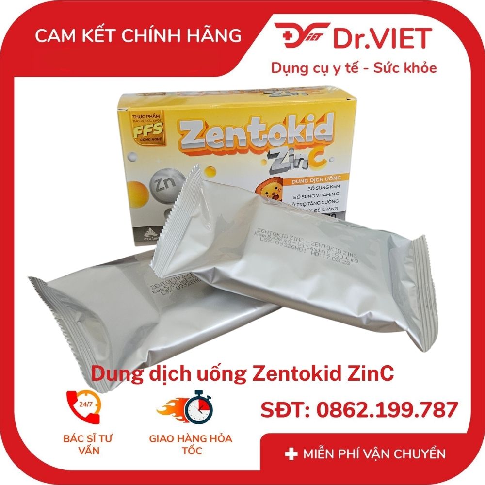 Dung dịch uống Zentokid ZinC Khung đỏ 2