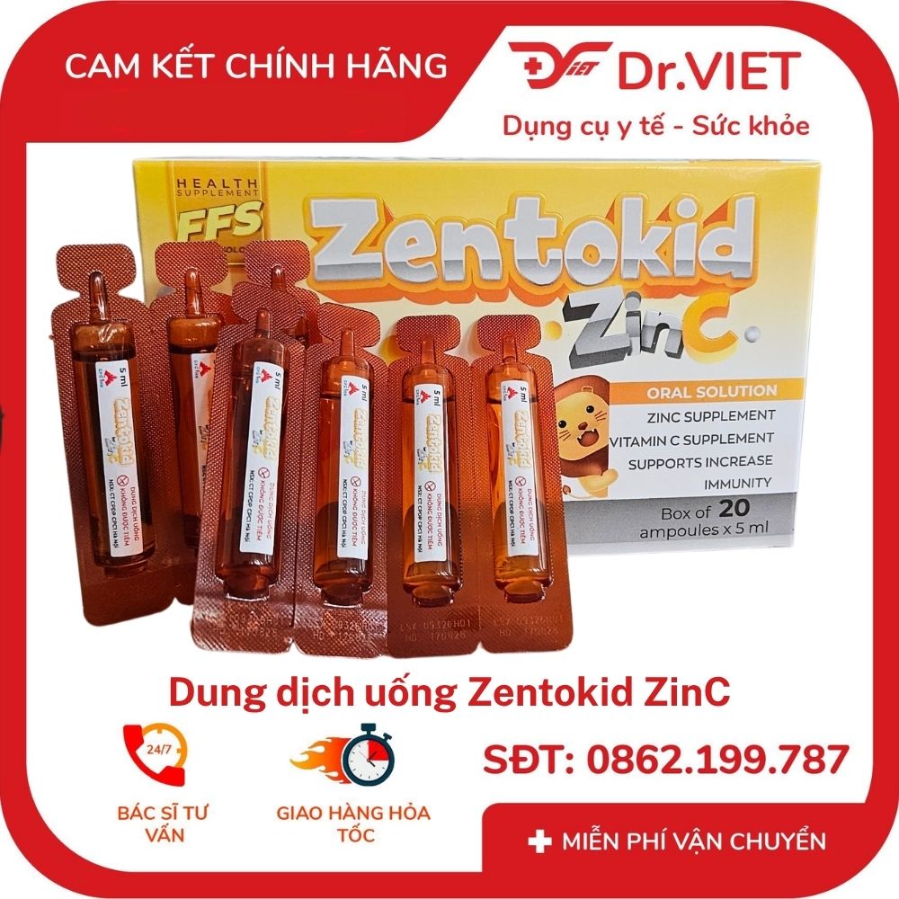 Dung dịch uống Zentokid ZinC Khung đỏ 8