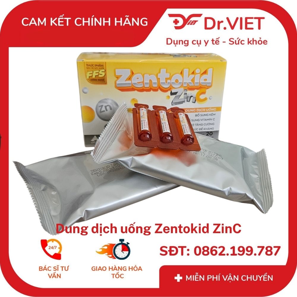 Dung dịch uống Zentokid ZinC Khung đỏ 9