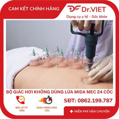 Giác hơi tại nhà vùng lưng bằng cốc chân không