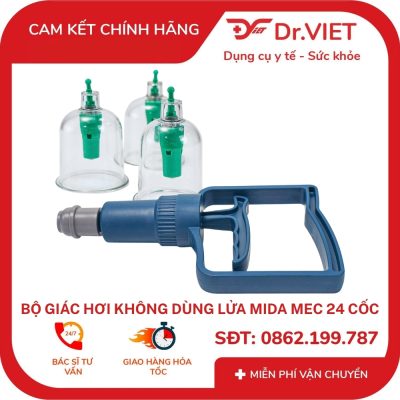 Gắn cốc vào súng hút khi giác hơi tại nhà