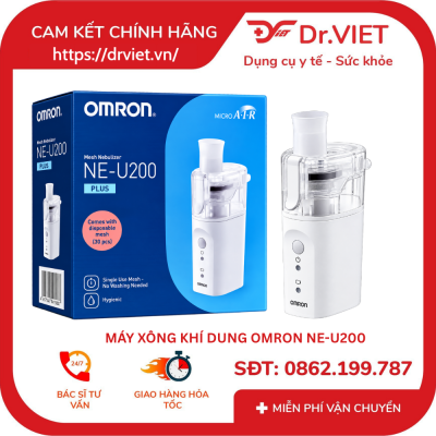 Máy xông khí dung dạng lưới OMRON NE-U200 phù hợp cho trẻ em, người lớn và người cao tuổi cần thực hiện khí dung theo chỉ định. Máy tạo hạt sương mịn, vận hành êm, nhỏ gọn và linh hoạt nhiều tư thế.