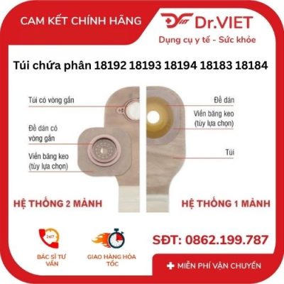Túi chứa phân 2 mảnh Hollister