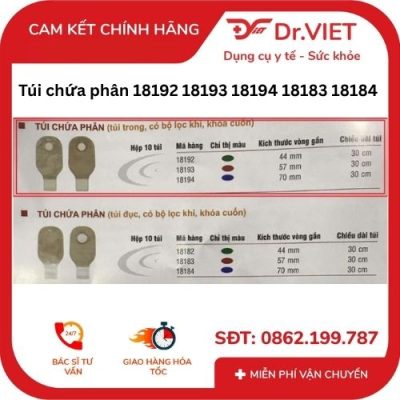 Túi chứa phân 2 mảnh Hollister
